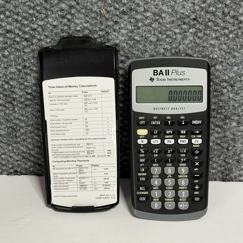 Texas Instruments BA II Plus Professional Advanced Business Calculator New Batte